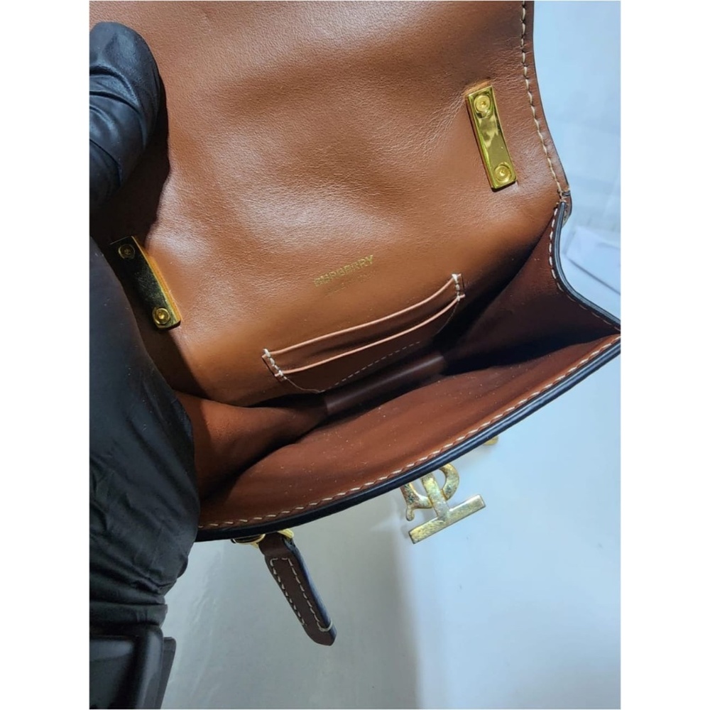 Authentic Burberry Thomas Burberry TB Shoulder Bag Brown/Cream - Picture 13 of 14